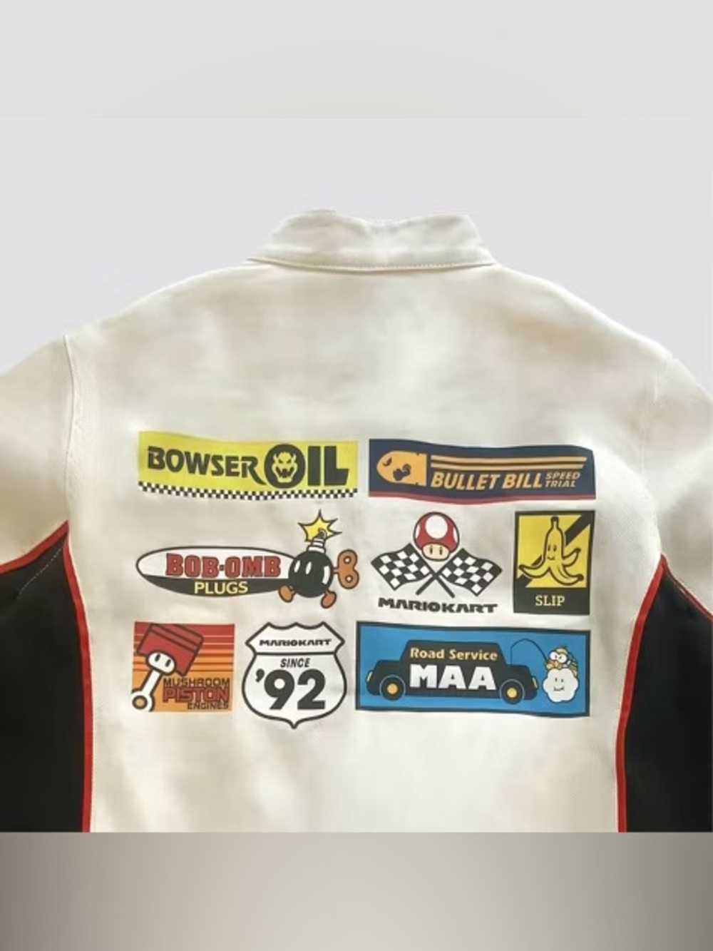 MARIOKART NEW Canvas Racing Jacket -Egret - M - Picture 2 of 7